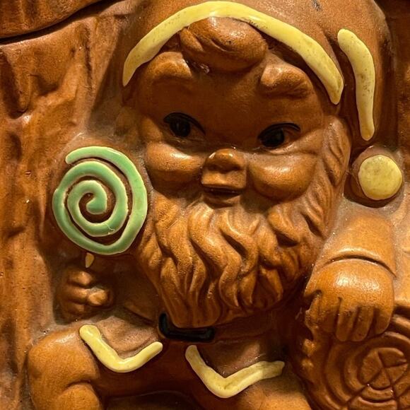 Vintage Twin Winton Calif Pottery 63’  MCM cookie jar woodland troll - Picture 2 of 11